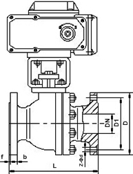 電動(dòng)不銹鋼球閥結(jié)構(gòu)圖